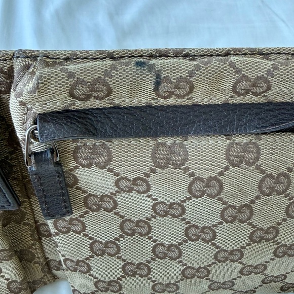 GUCCI | Brown GG Canvas Double Pocket Belt Bag - Picture 7 of 7